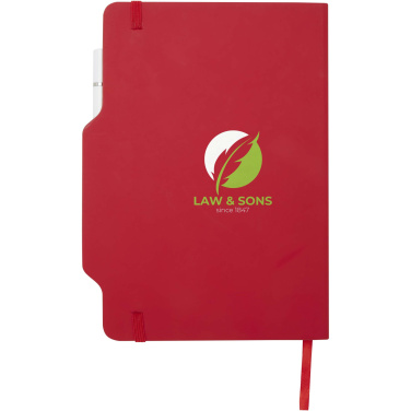 Logotrade promotional gift image of: Nexus A5 hard cover notebook with pen and pencil combo (black ink)